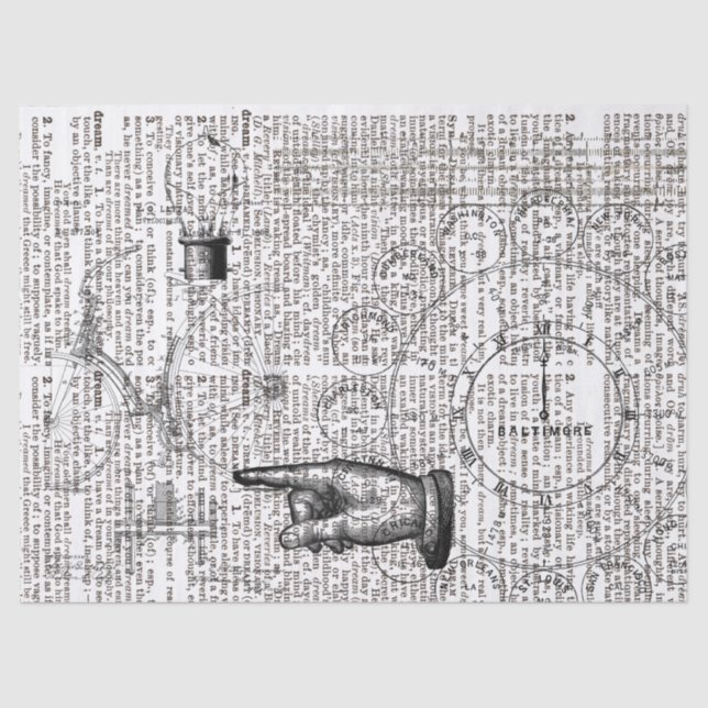 Papier Mousseline Rêve mécanique (Recto)