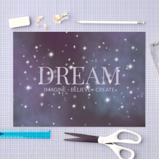 Papier Mousseline Rêve mystique Dusty Violet (Artisanat)