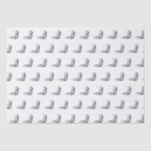 Papier Mousseline Rêve tropical aquarelle (Recto)
