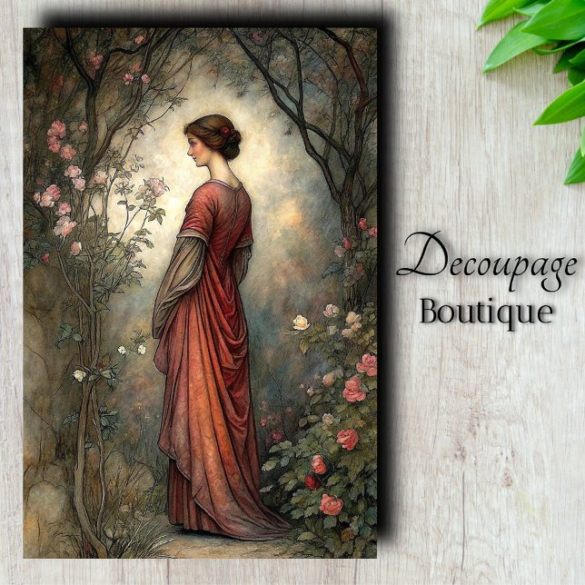 Papier Mousseline Rêves de jardin (Garden Dreams Decoupage Tissue Paper)