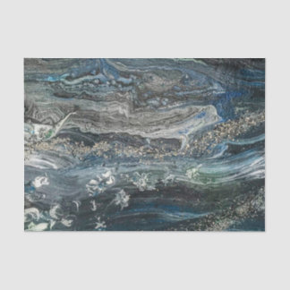 Papier Mousseline Rêves de la peinture abstraite Ocean'20