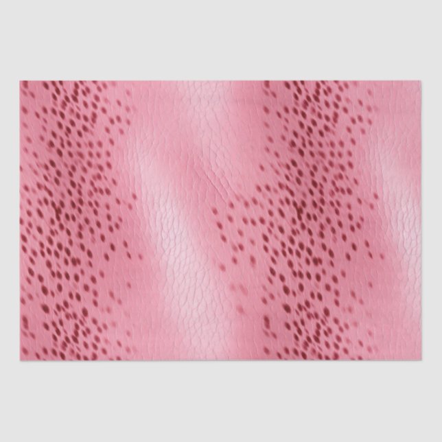 Papier Mousseline Revêtement en cuir rose tacheté (Recto)