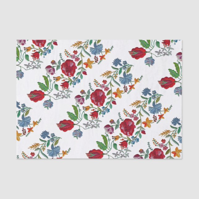 Papier Mousseline Rhapsodie hongroise #2 Broderie folklorique (Recto)