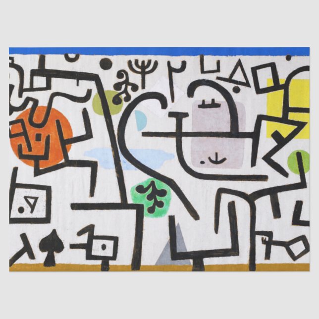 Papier Mousseline Rich Port, Paul Klee (Recto)
