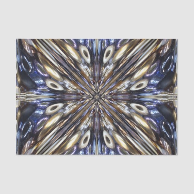 Papier Mousseline Richesse Du Motif Abstrait De La Lève De Semence (Recto)