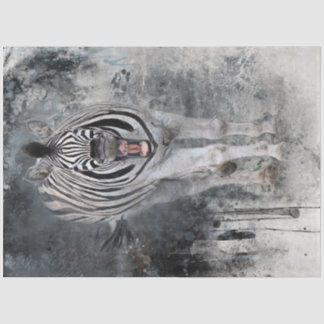 Papier Mousseline Rire la faune zébrée Découpage