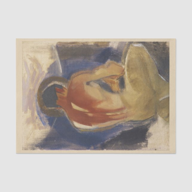 Papier Mousseline Robber à la porte du Paradis, Helene Schjerfbeck (Recto)