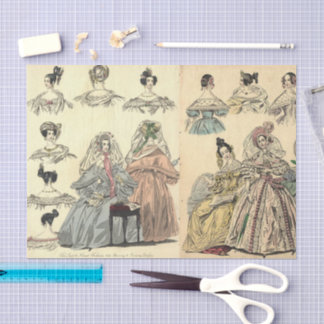 Papier Mousseline Robe à cerceau anglaise victorienne vintage Mode