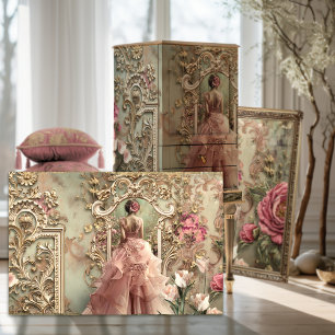 Papier Mousseline Robe De Conte De Fée, Chic De Shabby, Art Portrait