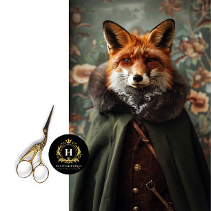 Papier Mousseline Robin vintage Floral Hood Fox Découpage