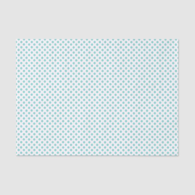 Papier Mousseline Robins Oeuf Blue Polka Dot Tissu Papier (Recto)
