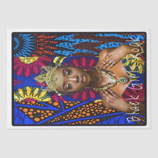 Papier Mousseline Rock Black Girls (Recto)