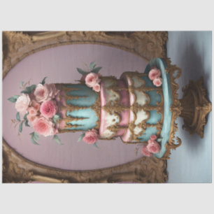 Papier Mousseline Rococo French Parisian Tiers Gâteaux Découpage