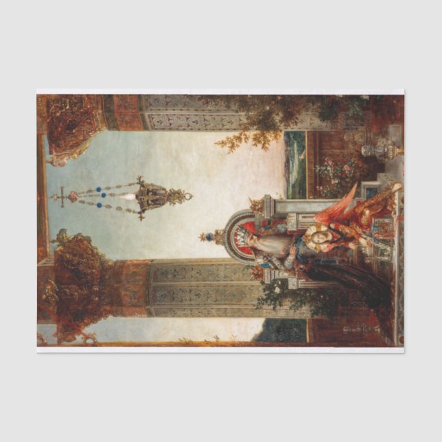 Papier Mousseline Roi David, 1878 par Gustave Moreau (Recto)