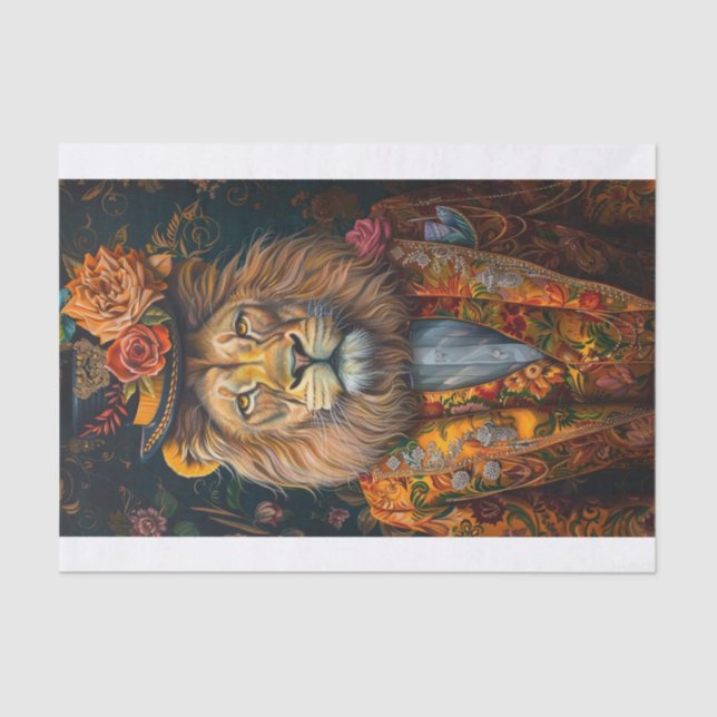 Papier Mousseline Roi de la Jungle1 (Recto)