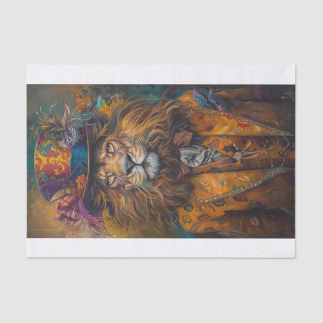 Papier Mousseline Roi de la Jungle10 (Recto)