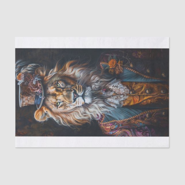 Papier Mousseline Roi de la Jungle12 (Recto)