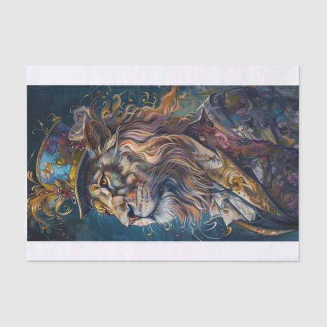 Papier Mousseline Roi de la Jungle14 (Recto)