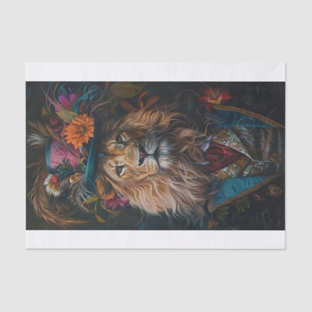 Papier Mousseline Roi de la Jungle17 (Recto)