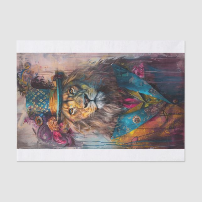 Papier Mousseline Roi de la Jungle6 (Recto)