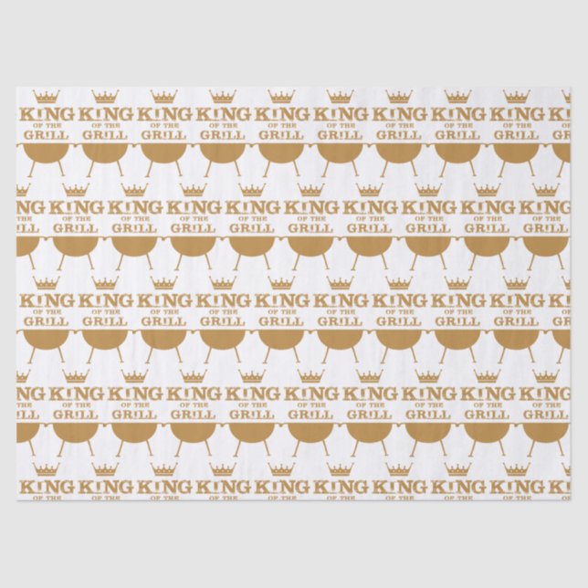 Papier Mousseline Roi Du Grill, Or (Recto)