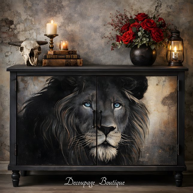 Papier Mousseline Roi Lion Découpage (Lion King Decoupage Tissue Paper Mockup)