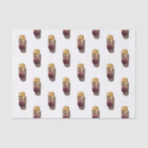 Rôle calme avec aquarelle de liège de vin