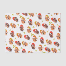 Rôle de Soie Blanc Avec Sujet de Hibou Natalina