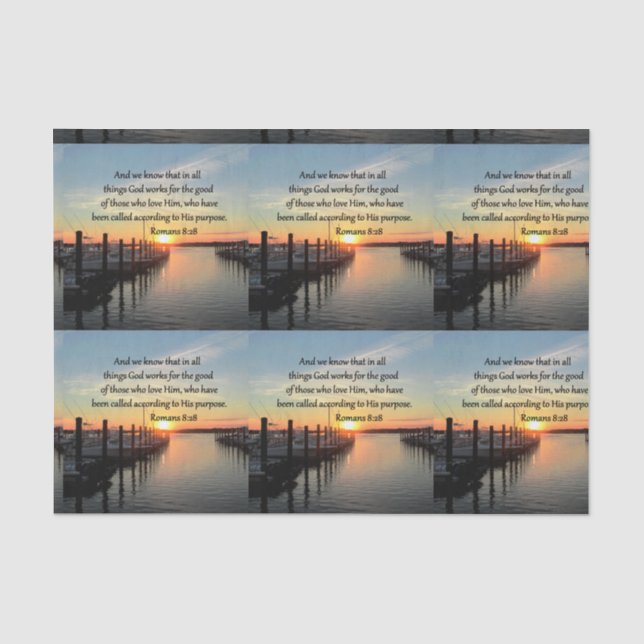 PAPIER MOUSSELINE ROMAINS 8:28 DESIGN PHOTO SUNSET (Recto)