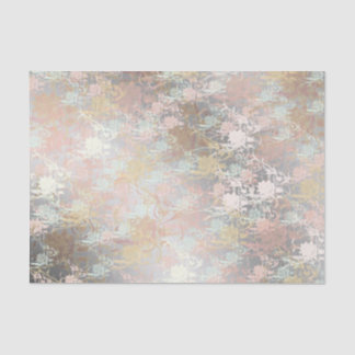 Papier Mousseline romantique, or, teal, watercolor, chic, floral