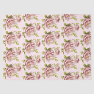 Papier Mousseline Romantique Rose Series Design 16 Tissu Papier