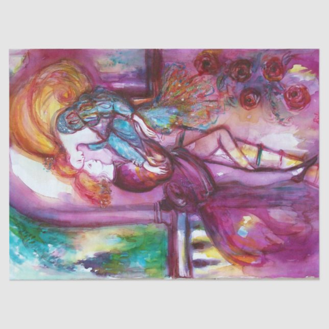 Papier Mousseline ROMEO ET JULIET Romantique Saint Valentin (Recto)