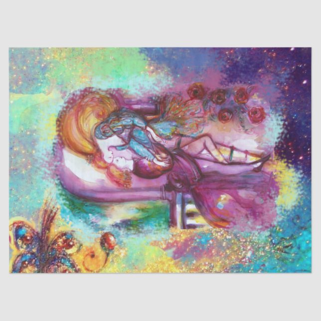 Papier Mousseline ROMEO ET JULIET Romantique Saint Valentin (Recto)