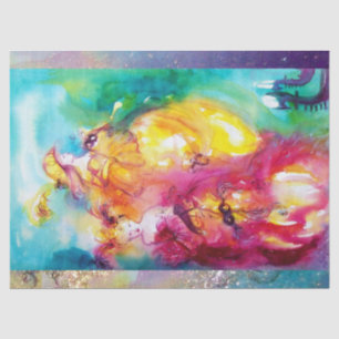 Papier Mousseline RONDO IN LAGOON, Dames en Masquerade Night Venice