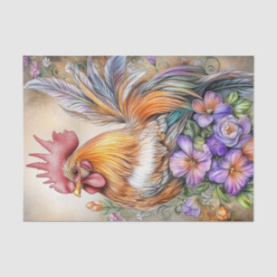 Papier Mousseline Rooster