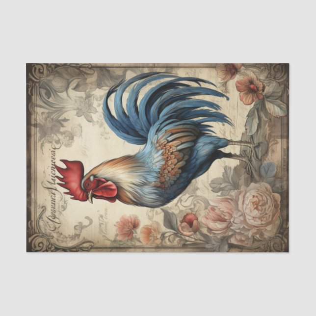 Papier Mousseline Rooster2 (Recto)