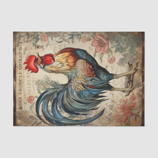 Papier Mousseline Rooster3 (Recto)