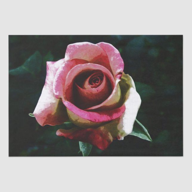 Papier Mousseline rose (Recto)
