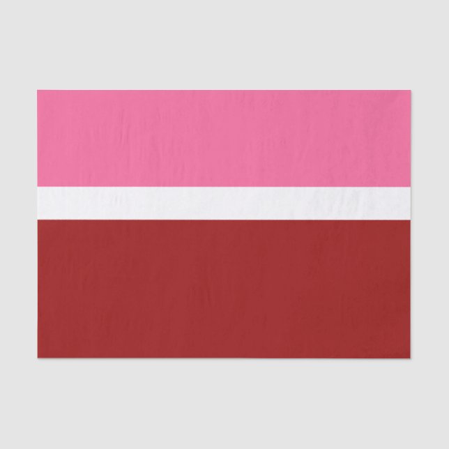 Papier Mousseline Rose Blanc Marron Rouge Bloc de Couleur  (Recto)