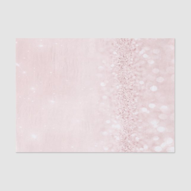 Papier Mousseline Rose blanc Pastel Parties scintillant Poudre fille (Recto)