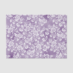 Papier Mousseline Rose blanche sur Arrière - plan violet