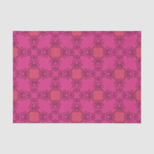 Papier Mousseline Rose chaud Maximaliste Floral Bold Retro Chic