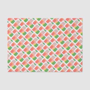 Papier Mousseline Rose Clair Jaune Vert Orange Saumon Corail