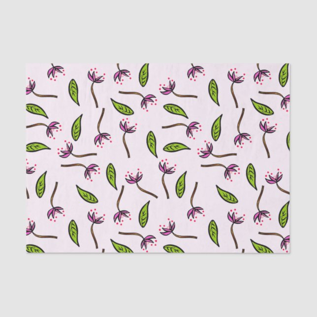 Papier Mousseline Rose comme couture B (Recto)