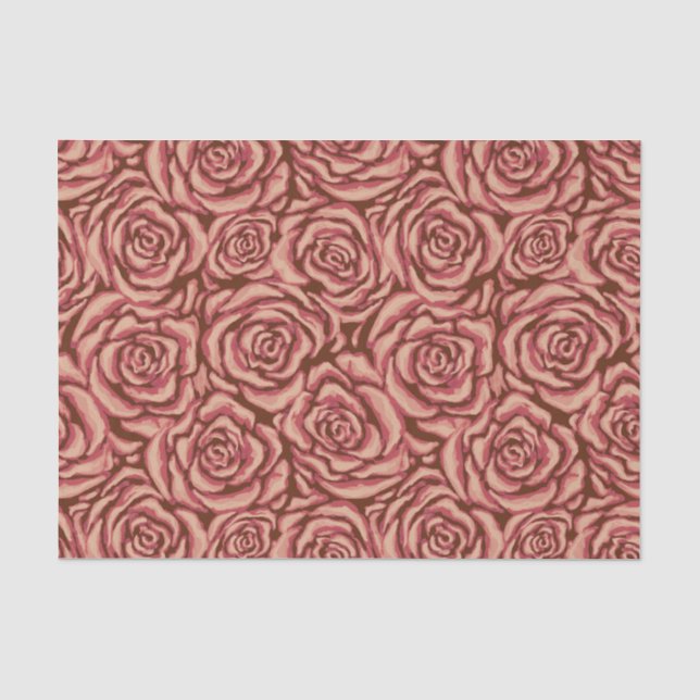 Papier Mousseline Rose de vidage (Recto)