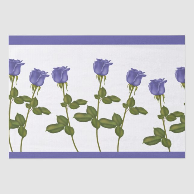 Papier Mousseline Rose d'Indigo (Recto)