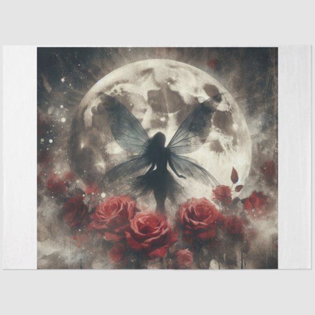 Papier Mousseline Rose Fairy (Recto)