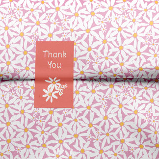 Papier Mousseline Rose - Faites ma marguerite