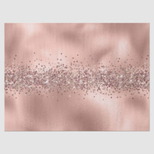 Papier Mousseline Rose Glam Gold Glitzy Sparkle Parties scintillant 