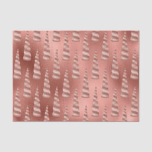 Papier Mousseline Rose Gold Glam Unicorn Anniversaire